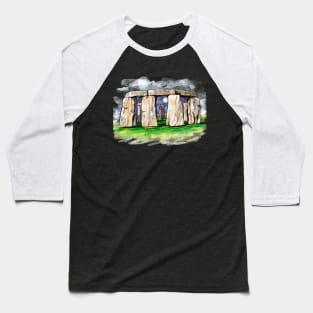 Stonehenge Monument Baseball T-Shirt